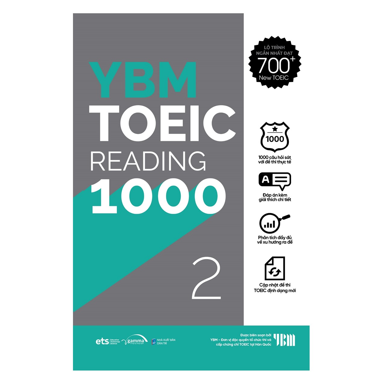 Trạm Đọc Official | Combo YBM TOEIC 1000 4 Vol (Trọn Bộ 4 Cuốn): YBM TOEIC Reading 1000 Trọn Bộ 2 Tập + YBM TOEIC Listening 1000 Trọn Bộ 2 Tập