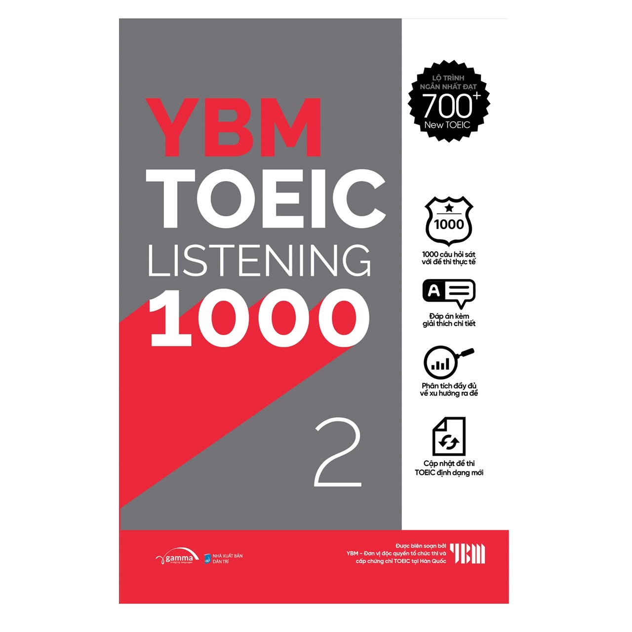 Trạm Đọc Official | Combo YBM TOEIC 1000 4 Vol (Trọn Bộ 4 Cuốn): YBM TOEIC Reading 1000 Trọn Bộ 2 Tập + YBM TOEIC Listening 1000 Trọn Bộ 2 Tập