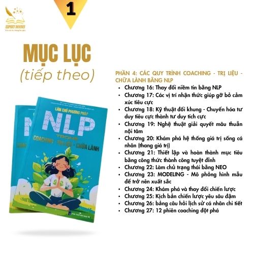 BỘ SÁCH ỨNG DỤNG NLP & THÔI MIÊN ĐỂ COACHING - TRỊ LIỆU - CHỮA LÀNH