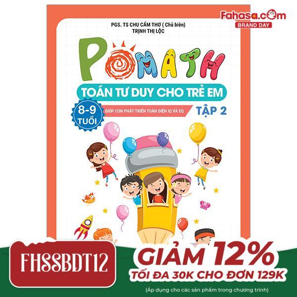 Sách - Pomath - Toán Tư Duy Cho Trẻ Em - 8-9 Tuổi - Tập 2